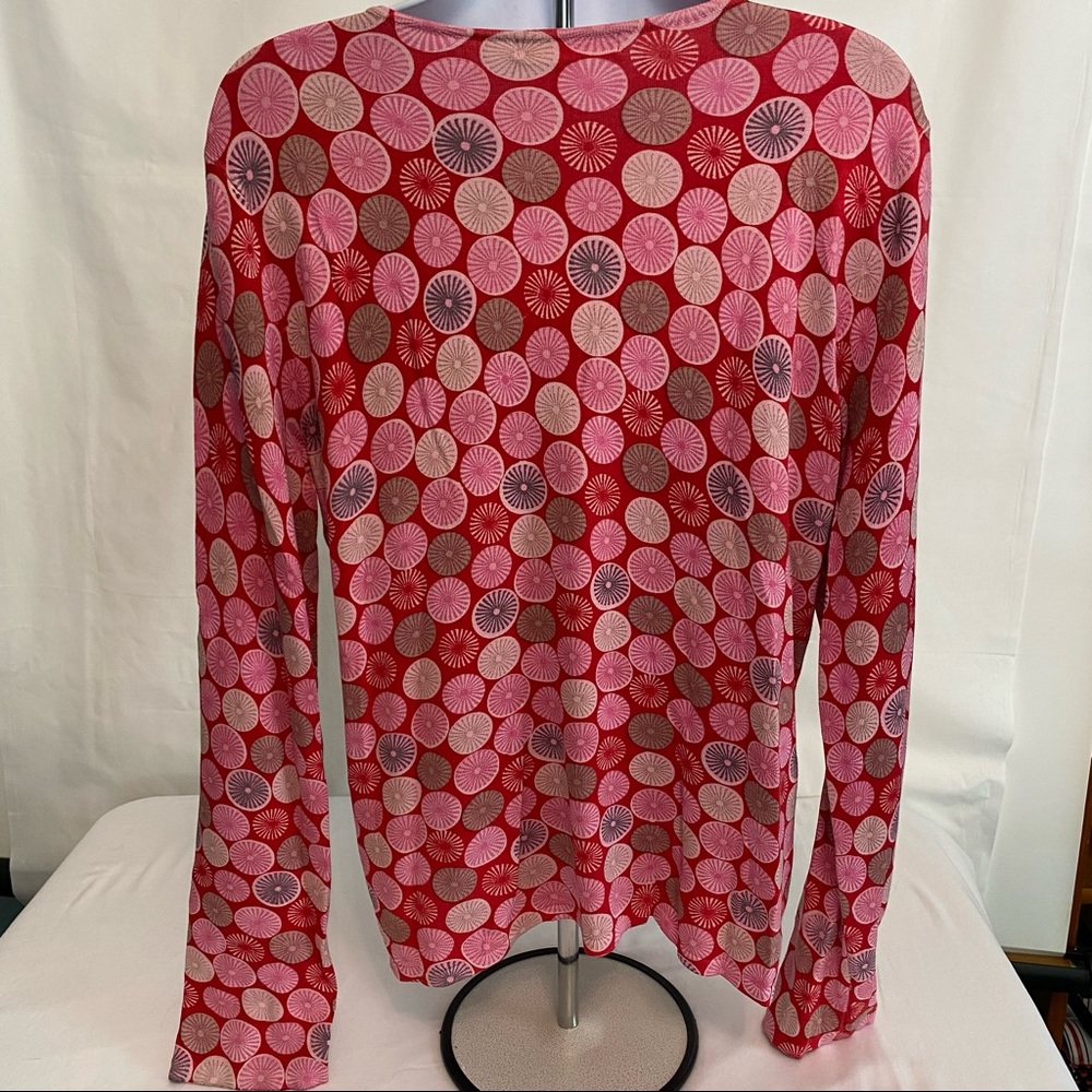 Sigrid Olsen Long Sleeve Twist Front Deep V Neckl… - image 4